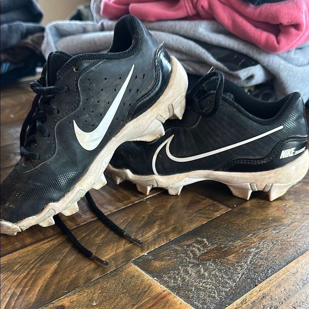 Nike Black and White Cleats